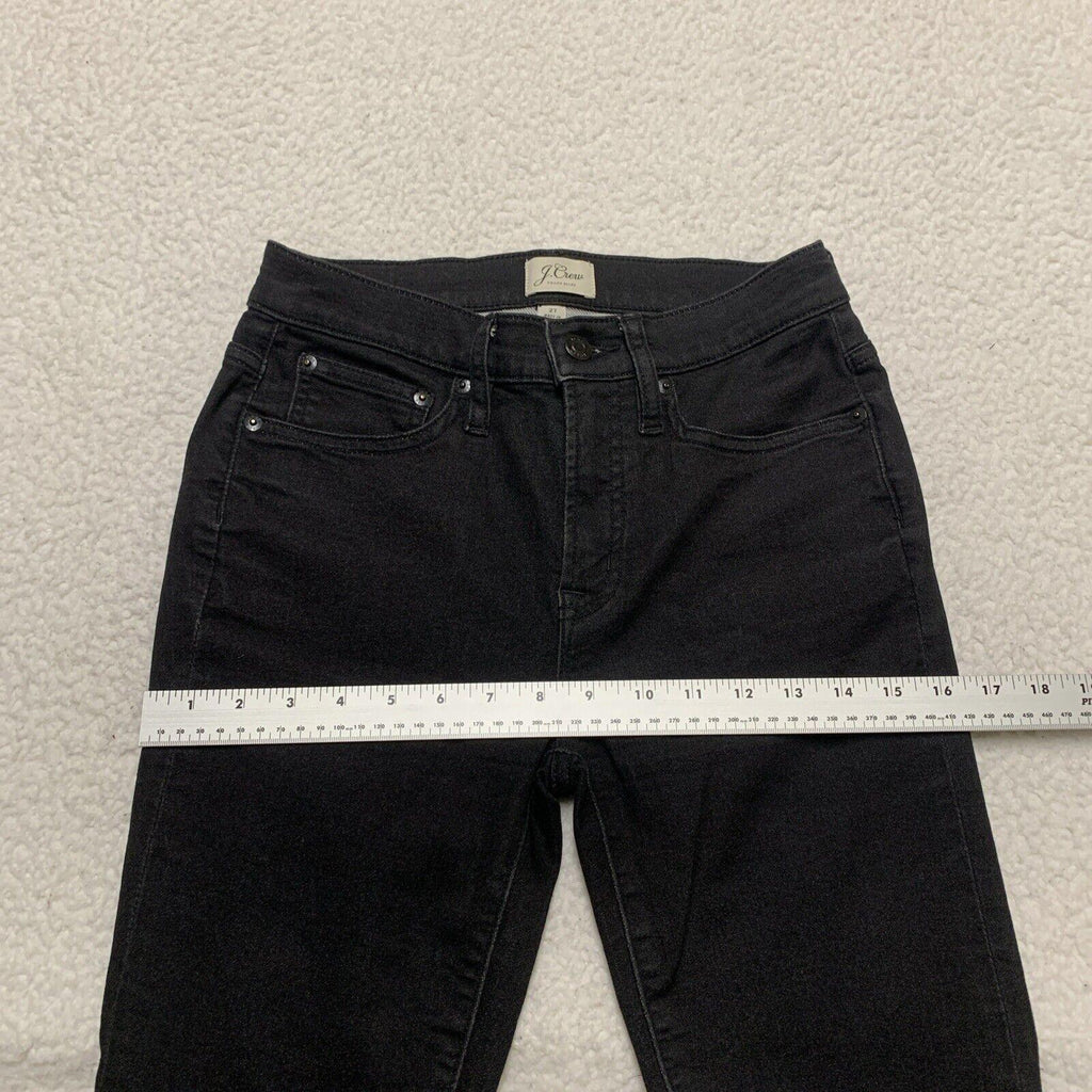 Vaqueros ajustados de tiro alto J.Crew para mujer, talla 27, negros, elásticos