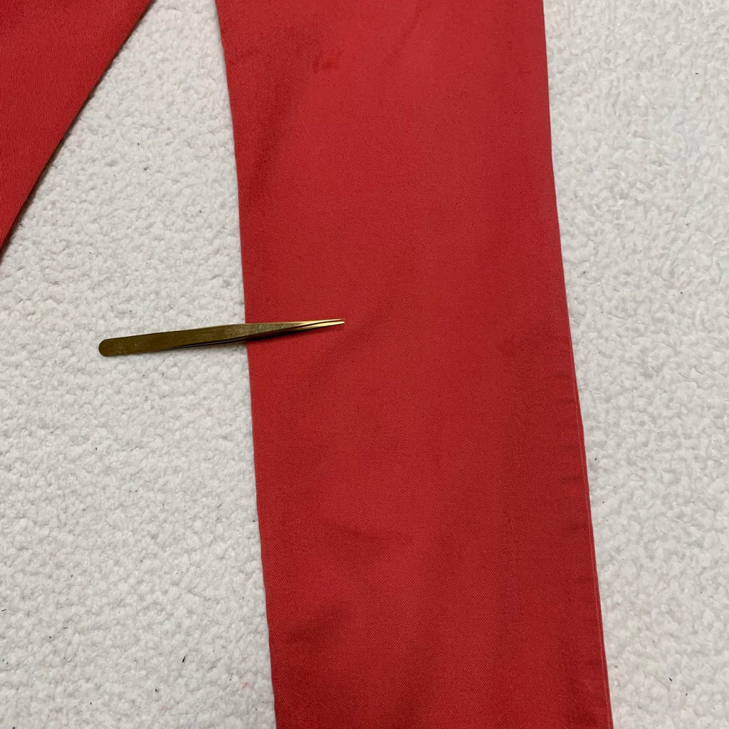 Pantalones Crewcuts Kids, talla 14, color rojo y naranja, corte ajustado, cintura ajustable, 28 x 28 L