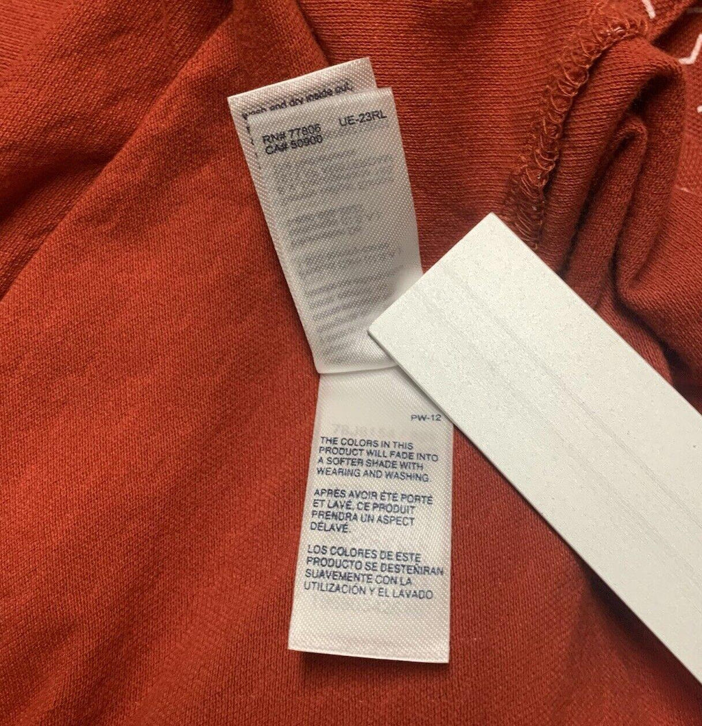 Polo Tommy Hilfiger XXL XXG TTG para hombre, rojo/naranja