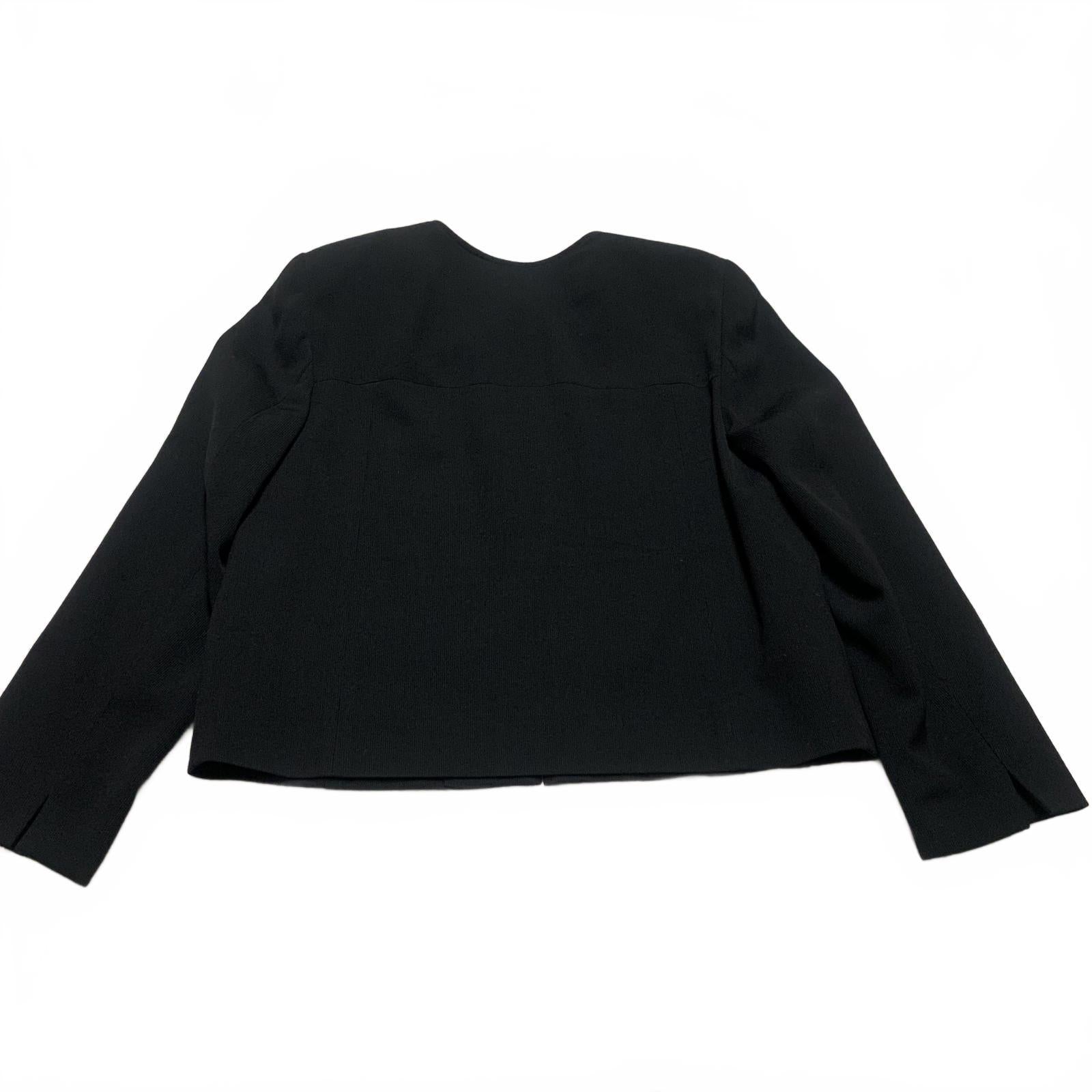 Chaqueta blazer negra con cremallera Clifford &amp; Wills de los años 90, talla 16, para mujer, VTG