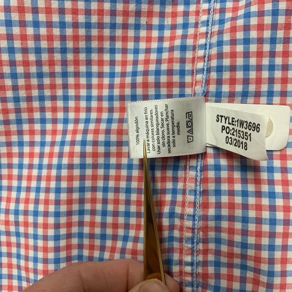 Camisa con botones Murray de corte entallado a cuadros rojos y azules grandes para hombre de Vineyard Vines