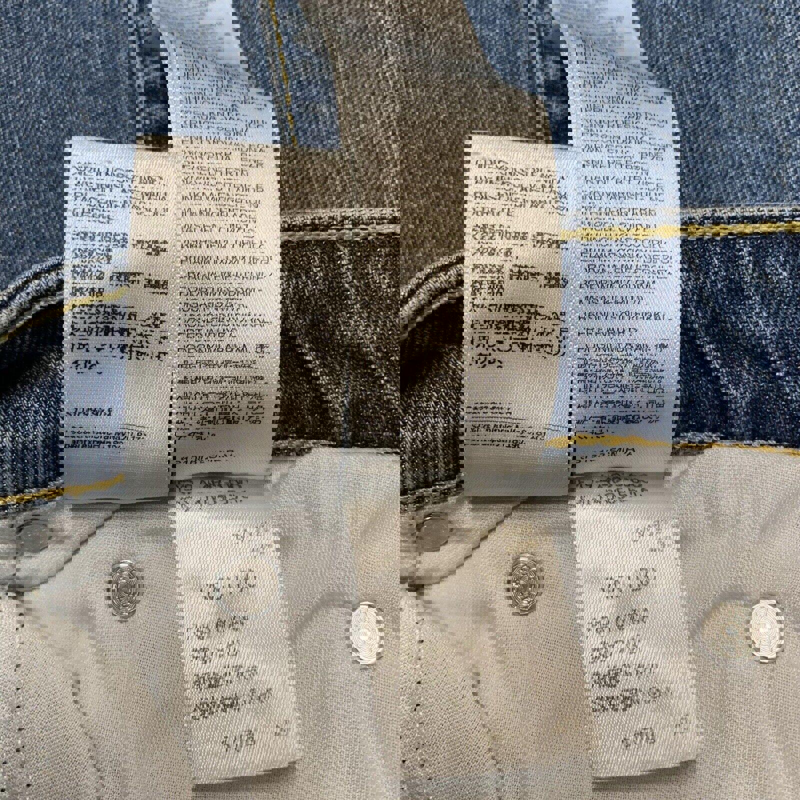 Vaqueros Levi's Premium para mujer, corte acampanado azul, bolsillo con solapa, talla 31/30