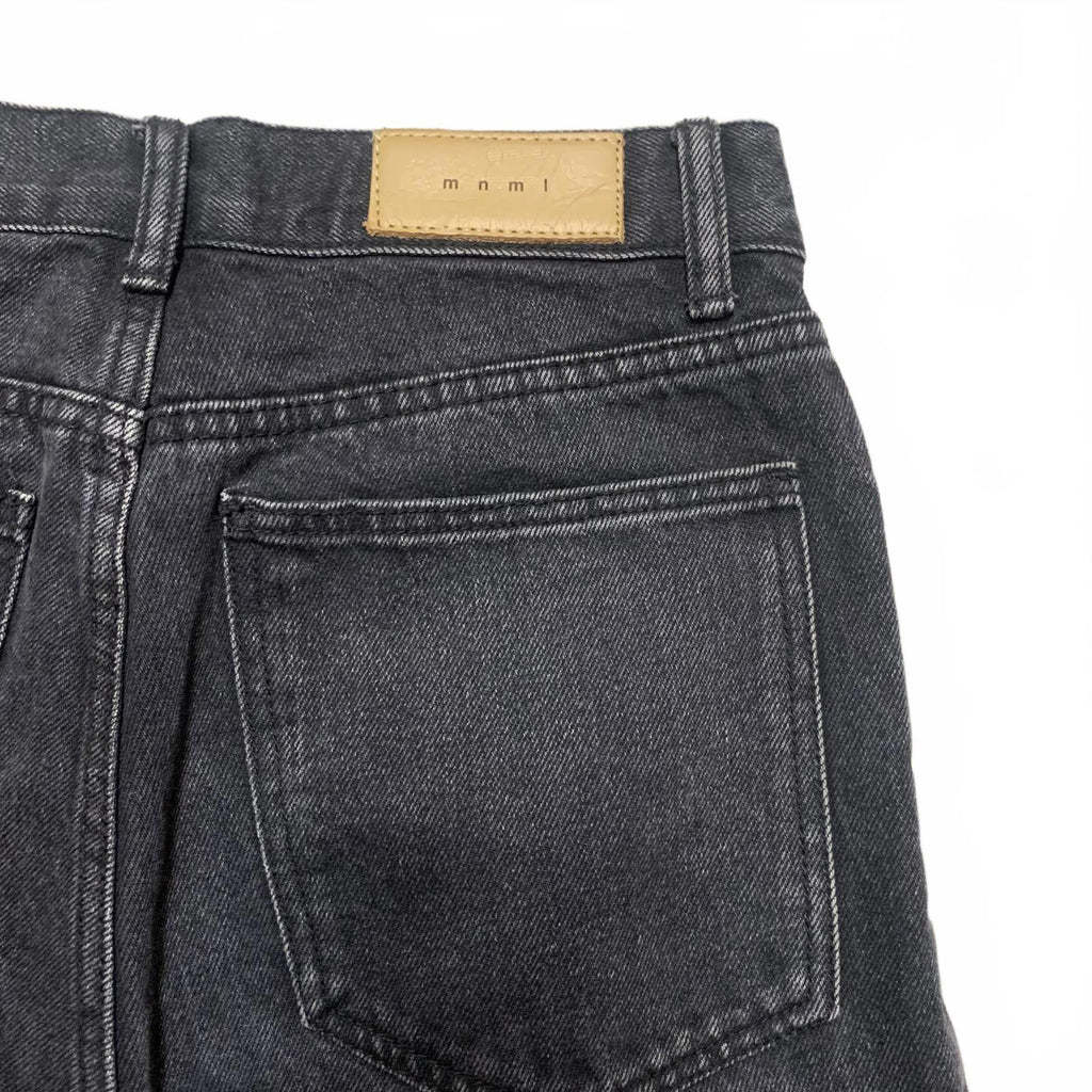 Vaqueros negros con estampado de calavera para hombre MNML, talla 28