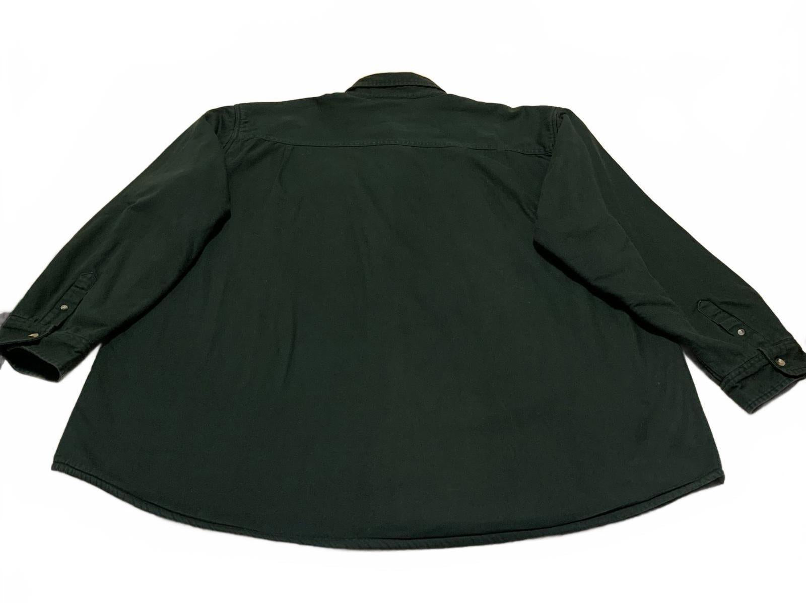 Chaqueta polar verde vintage Tri Mountain para hombre, talla 3XL, RN88051, ropa de trabajo para exteriores, años 2000