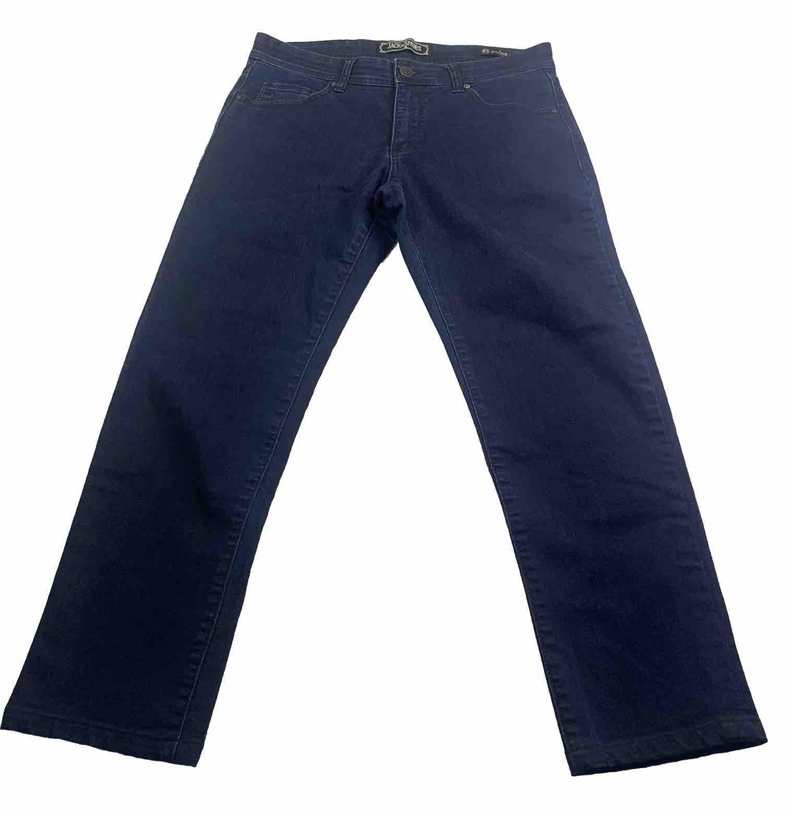 Vaqueros Jack of Spades para hombre, 33 x 26,5, azul oscuro alterado, pierna recta, corte clásico