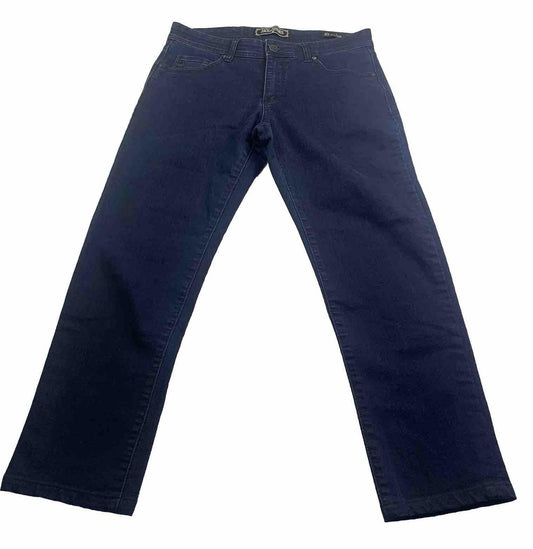 Jack of Spades Men's Jeans 33 x 26.5 Altered Dark Blue  Straight Leg Classic Fit