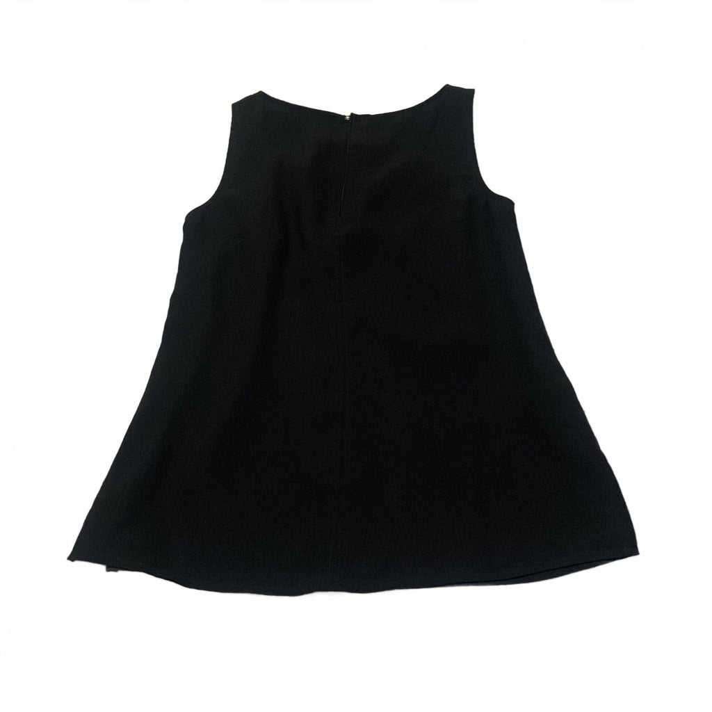 Blusa negra sin mangas Ann Taylor para mujer, talla extra pequeña