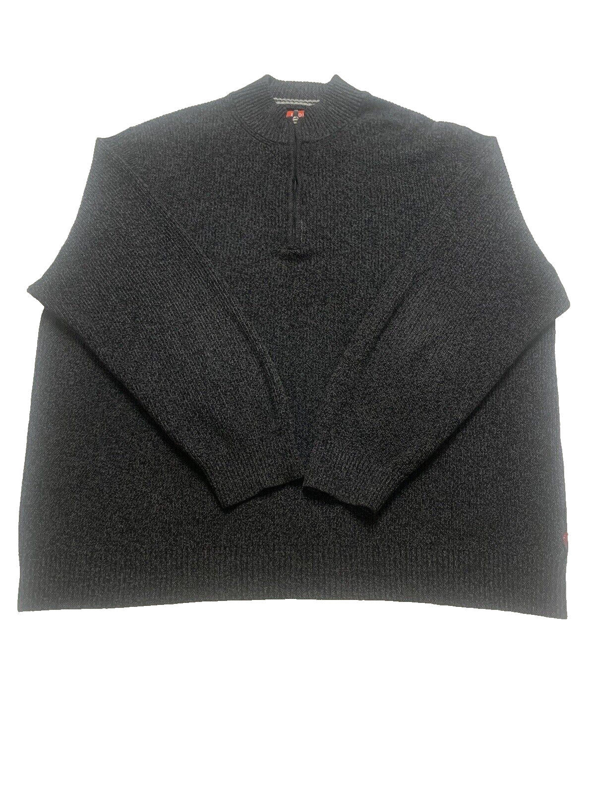 Suéter de cuello alto IZOD para hombre, talla 3XLT, parte superior con cremallera de 1/4