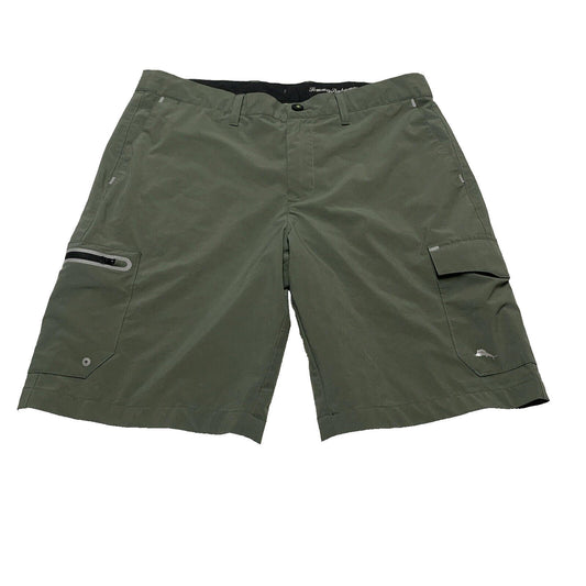 Tommy Bahama Island Zone Army Green Men's Shorts Size 34 Golf Shorts