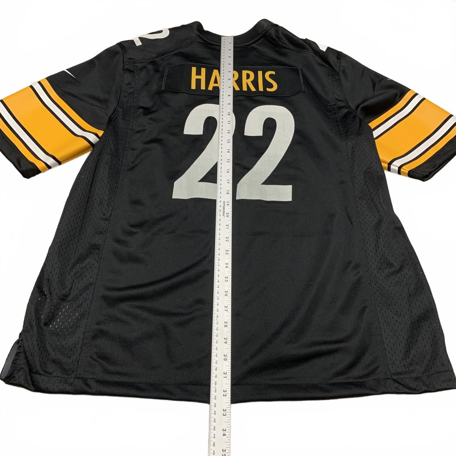 Camiseta de Najee Harris #22 de los Pittsburgh Steelers para hombre, talla XL, negra y amarilla, NFL