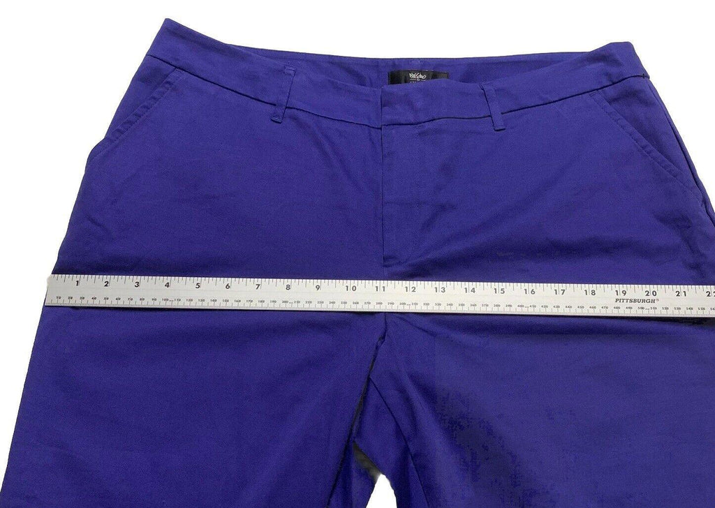 Pantalones capri elásticos con puños morados para mujer de Mossimo, talla 16