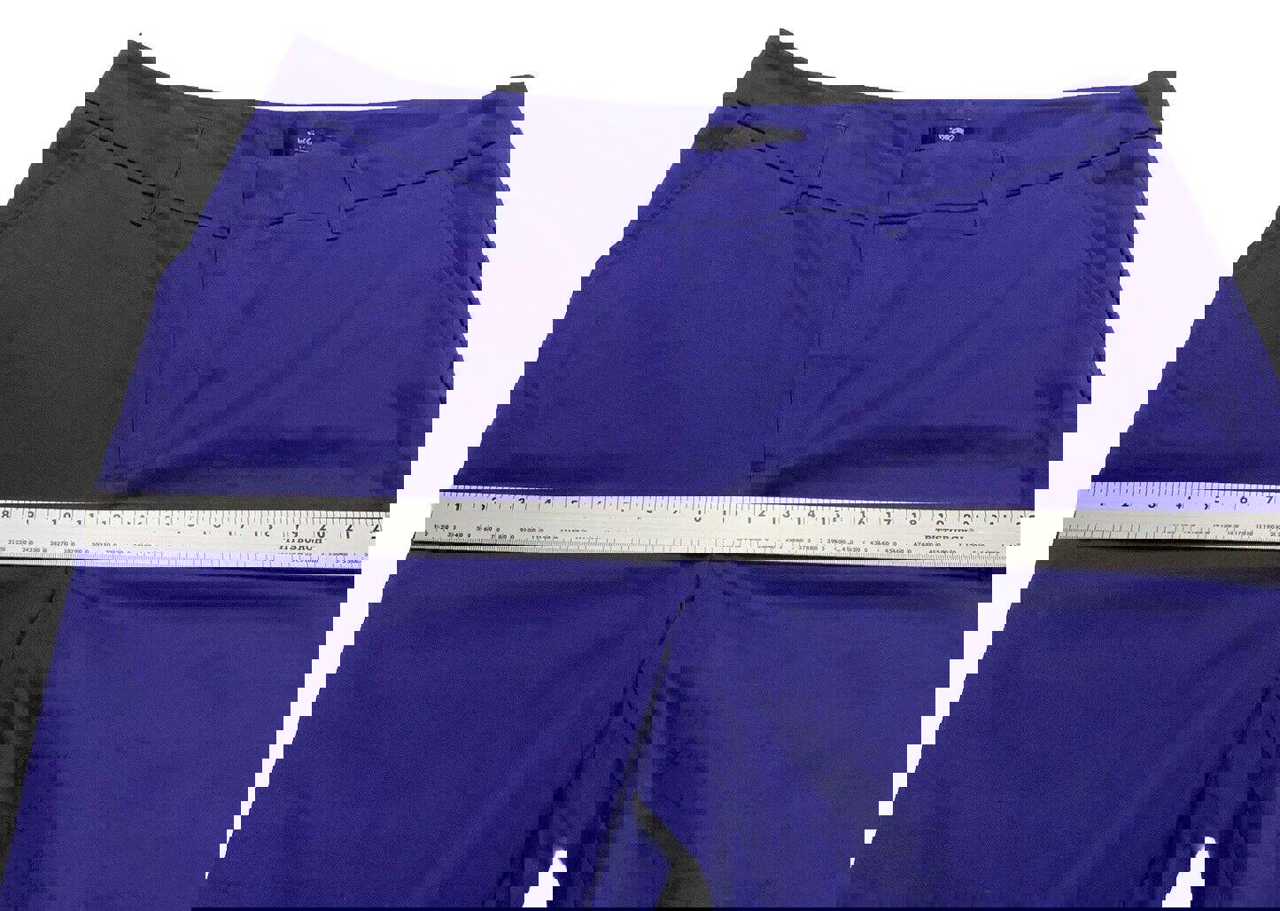 Pantalones capri elásticos con puños morados para mujer de Mossimo, talla 16