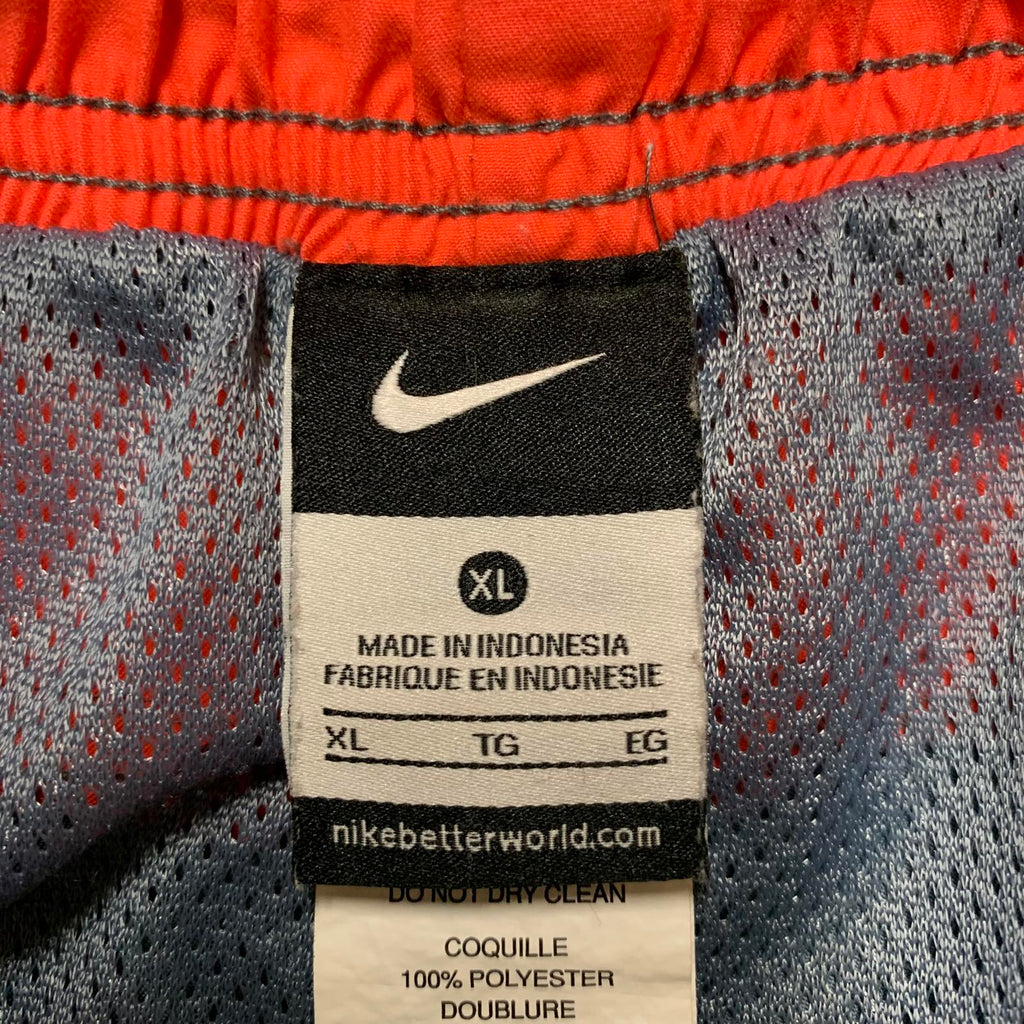 Shorts de baño Nike para hombre, talla XL, gris y naranja