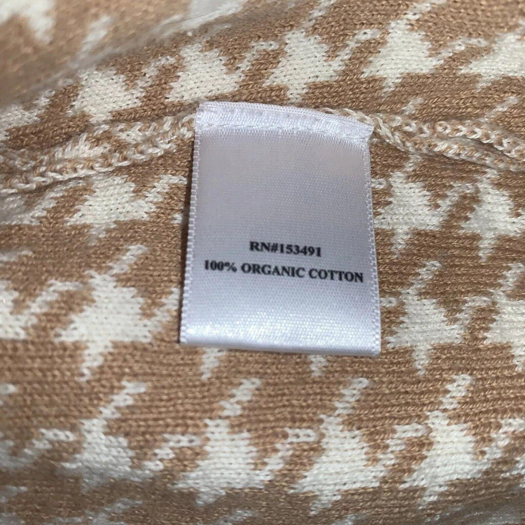 Vestido tubo Hope &amp; Henry para niñas, talla 10, color beige marfil con pata de gallo y lazo hasta la rodilla