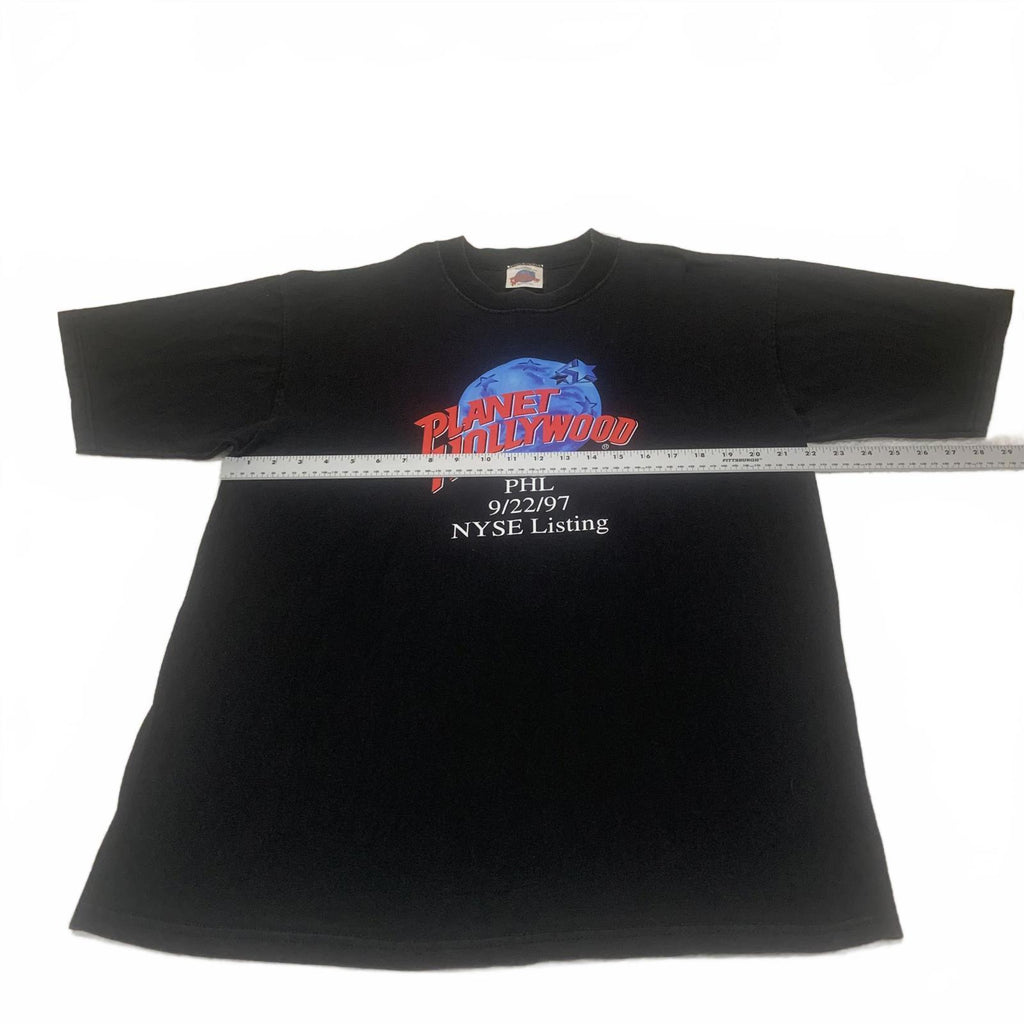 Vintage Planet Hollywood PHL 9/22/97 NYSE Listing Black T-Shirt