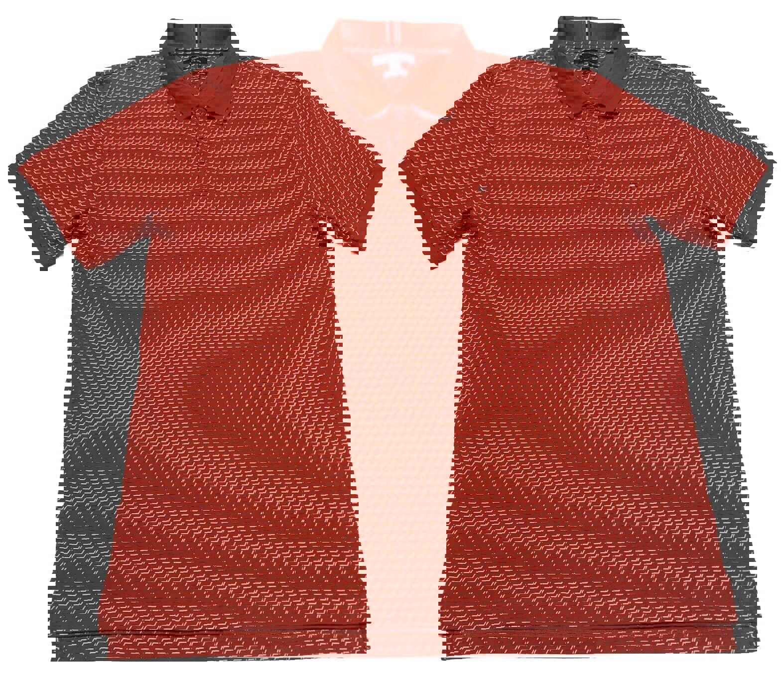 Polo Tommy Hilfiger XXL XXG TTG para hombre, rojo/naranja