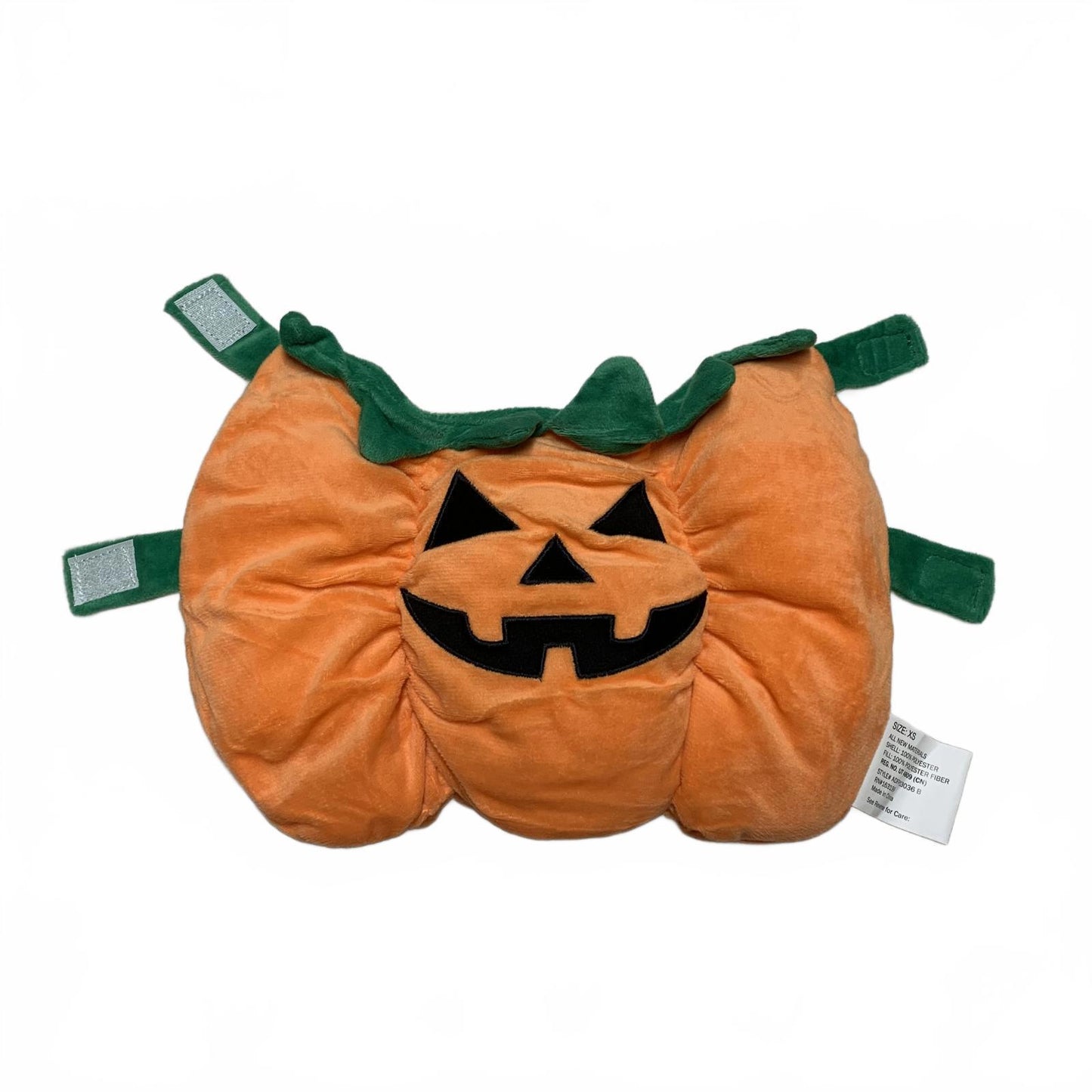 Pet Pumpkin XSmall Orange Halloween Plush Costume Hat Accessory