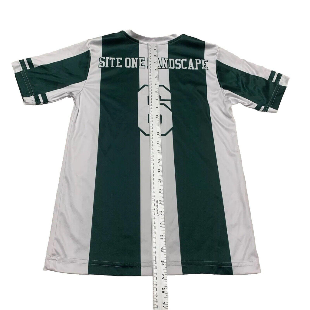 Camiseta de manga corta de punto verde bosque Champro para jóvenes, talla L