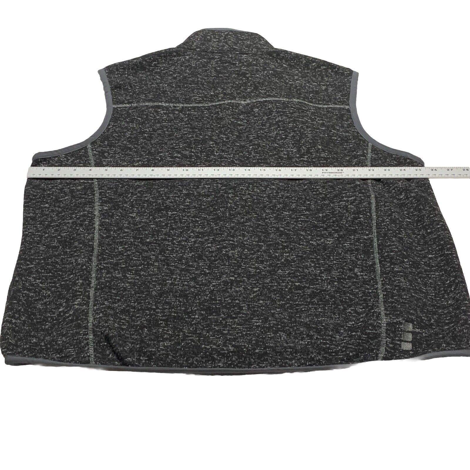 Chaqueta de forro polar Elevate de United Airlines, color negro carbón jaspeado, talla XL