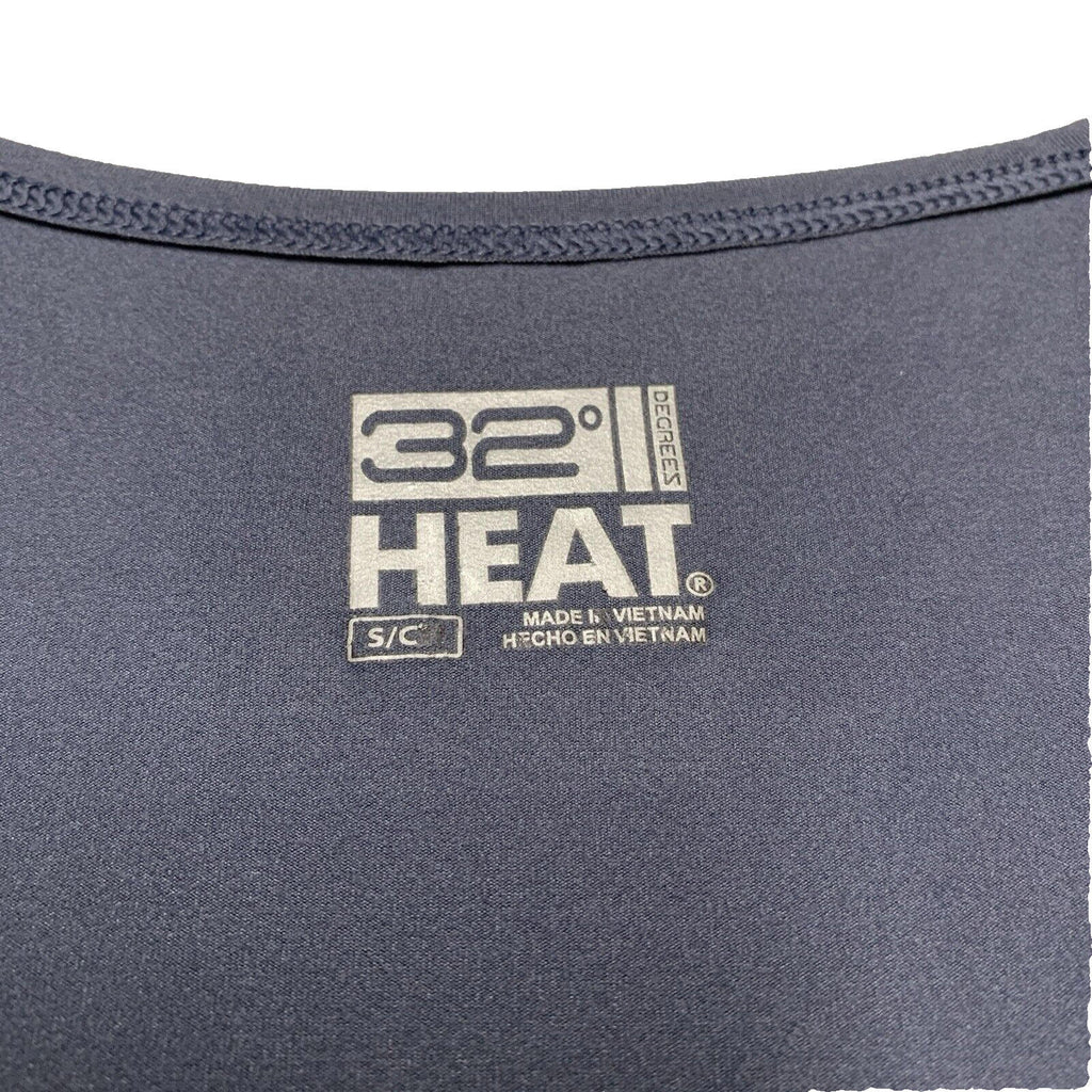 Camiseta azul de cuello redondo suave para mujer, talla pequeña, 32 grados de calor, para ponerse debajo