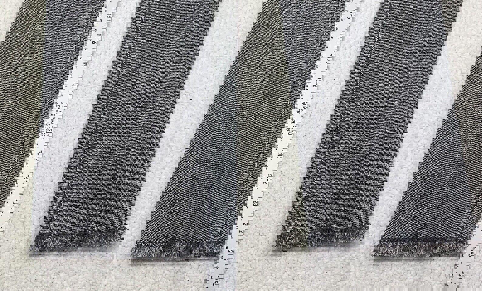 Vaqueros Kendall + Kylie para niña talla 3/27 negros The Icon de tiro alto con lavado Boo y dobladillo deshilachado