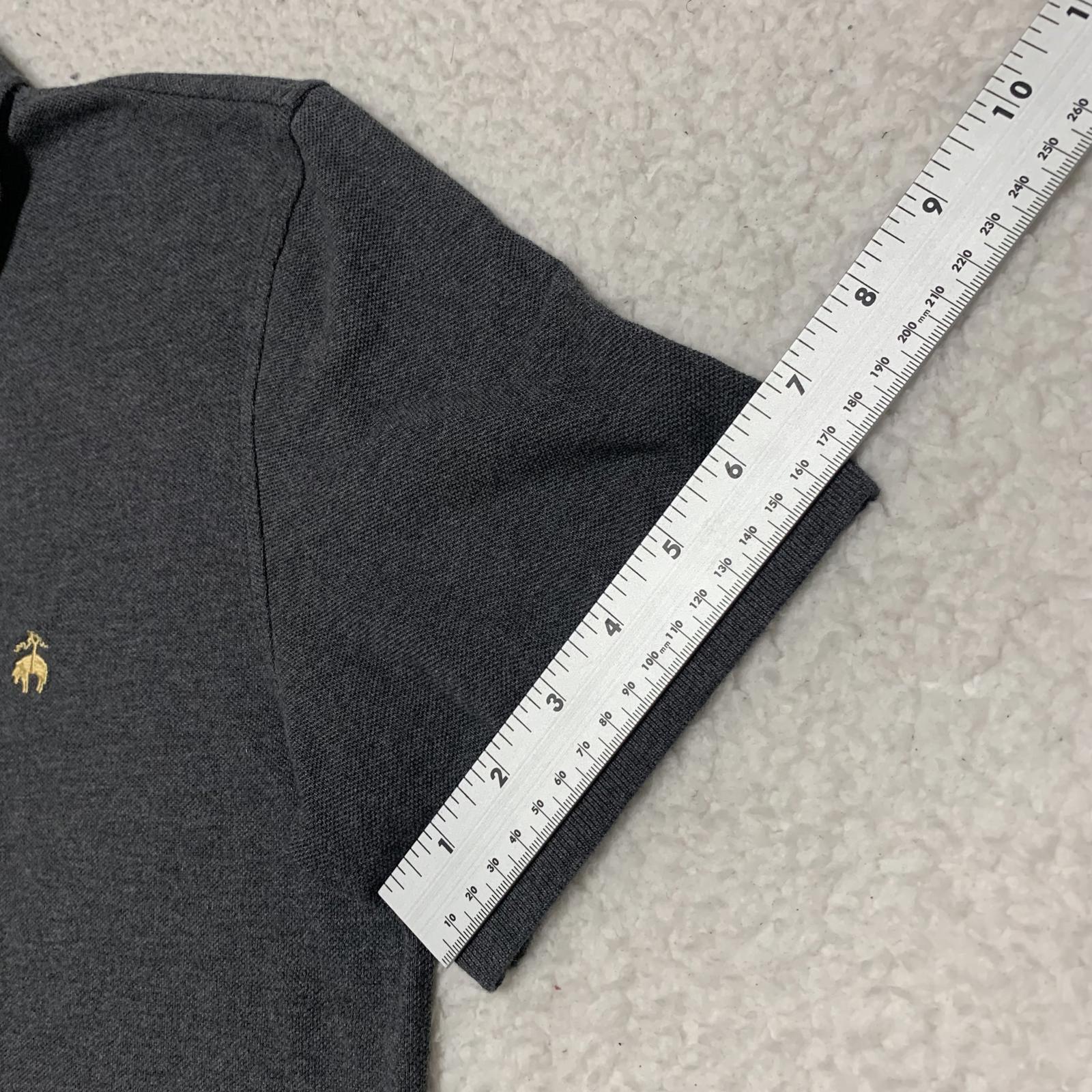 Polo Brooks Brothers 1818 de algodón para hombre, talla grande, gris, de alto rendimiento y corte ajustado