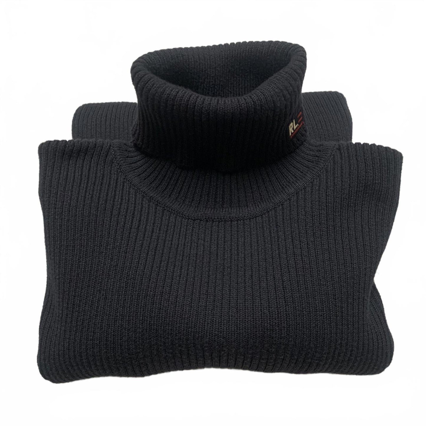 Polo Jeans Co Ralph Lauren Size XLarge Ribbed Black Turtleneck Sweater