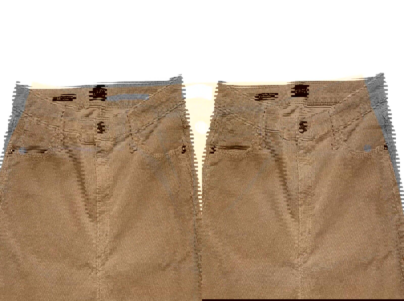 Pantalones Jegging Talbots de pana color canela para mujer, talla 14, con curvas