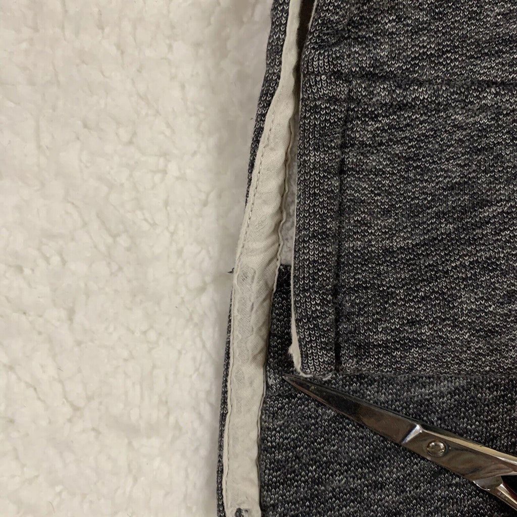 Sudadera con capucha J Crew para mujer, talla M, color negro y gris carbón.