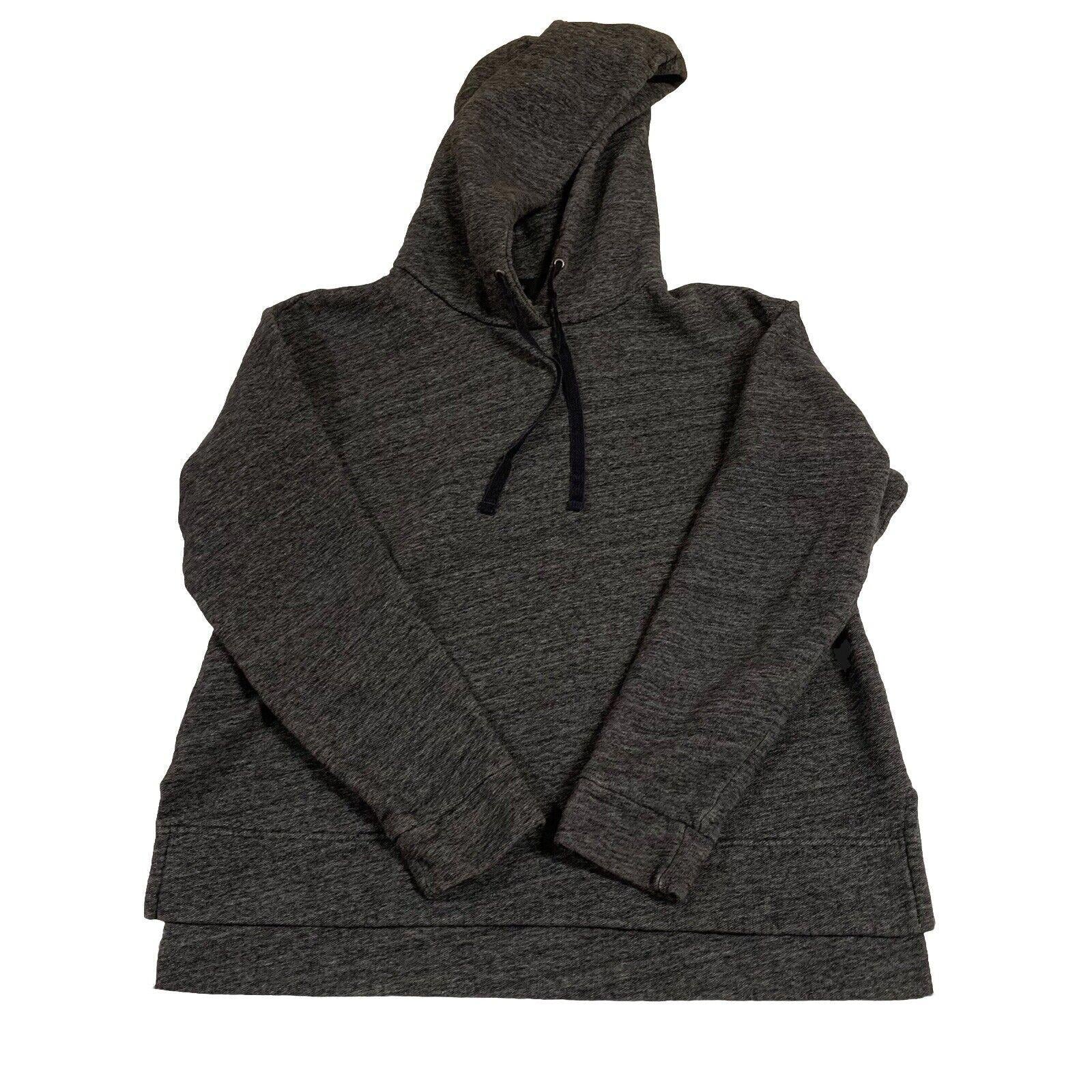 Sudadera con capucha J Crew para mujer, talla M, color negro y gris carbón.