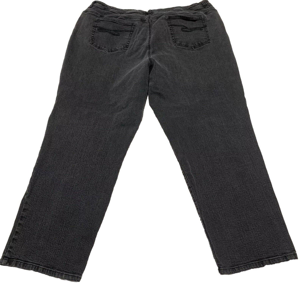 Jeans de tiro alto y control de abdomen de Style &amp; Co para mujer, talla 24W, color gris