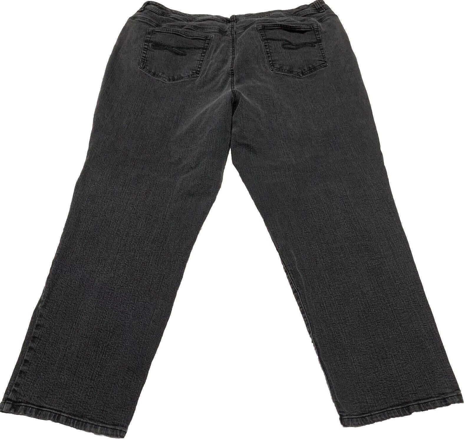 Jeans de tiro alto y control de abdomen de Style &amp; Co para mujer, talla 24W, color gris