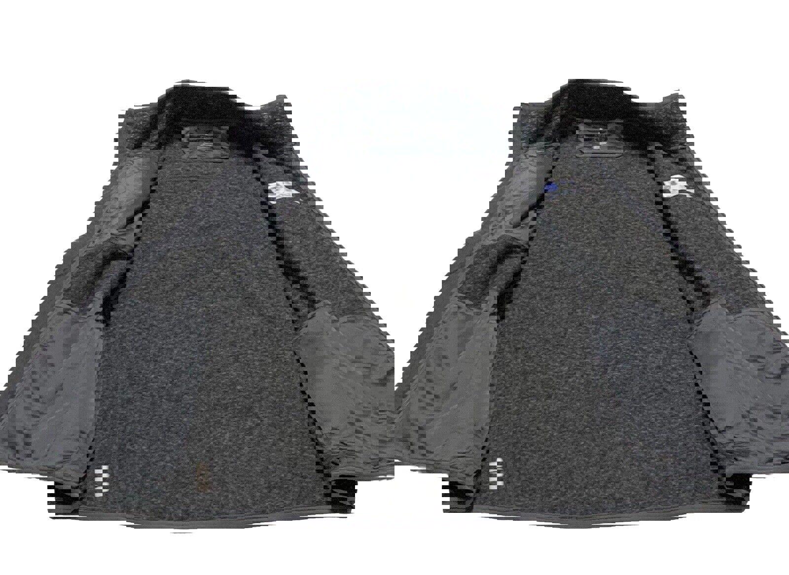 Chaqueta de forro polar Elevate de United Airlines, color negro carbón jaspeado, talla XL