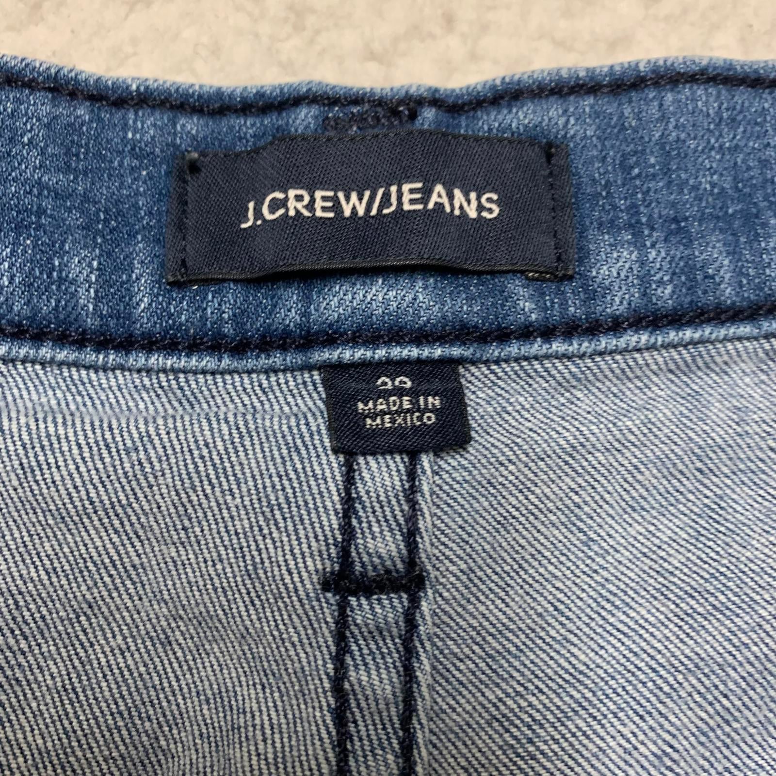 Shorts vaqueros de cintura alta con botones y bragueta de J. Crew para mujer, talla 29