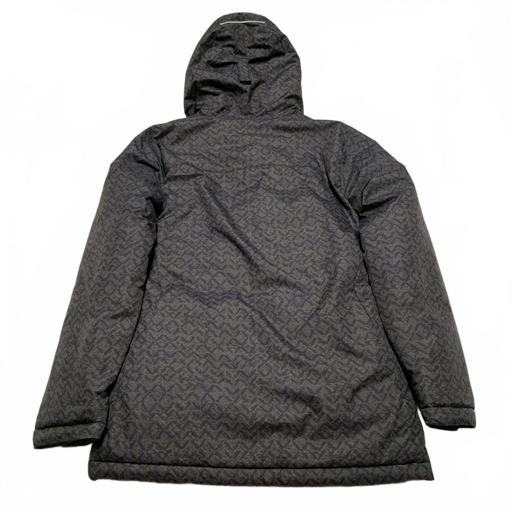 Chaqueta aislante con capucha y color negro y naranja de Columbia, talla grande para hombre