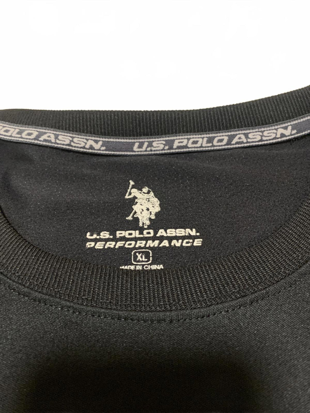 U.S. Polo Assn. Performance Shirt XL Black White