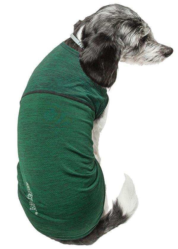 Pet Life ® Active 'Aero-Pawlse' Quick-Dry and 4-Way-Stretch Yoga Fitness Dog T-Shirt Tank Top