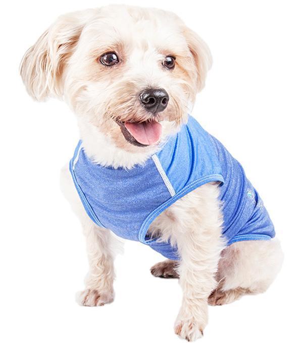 Pet Life ® Active 'Aero-Pawlse' Quick-Dry and 4-Way-Stretch Yoga Fitness Dog T-Shirt Tank Top