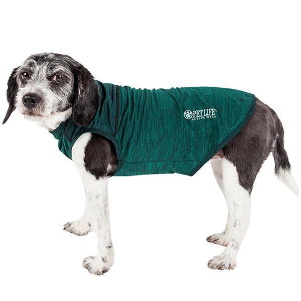 Pet Life ® Active 'Aero-Pawlse' Quick-Dry and 4-Way-Stretch Yoga Fitness Dog T-Shirt Tank Top