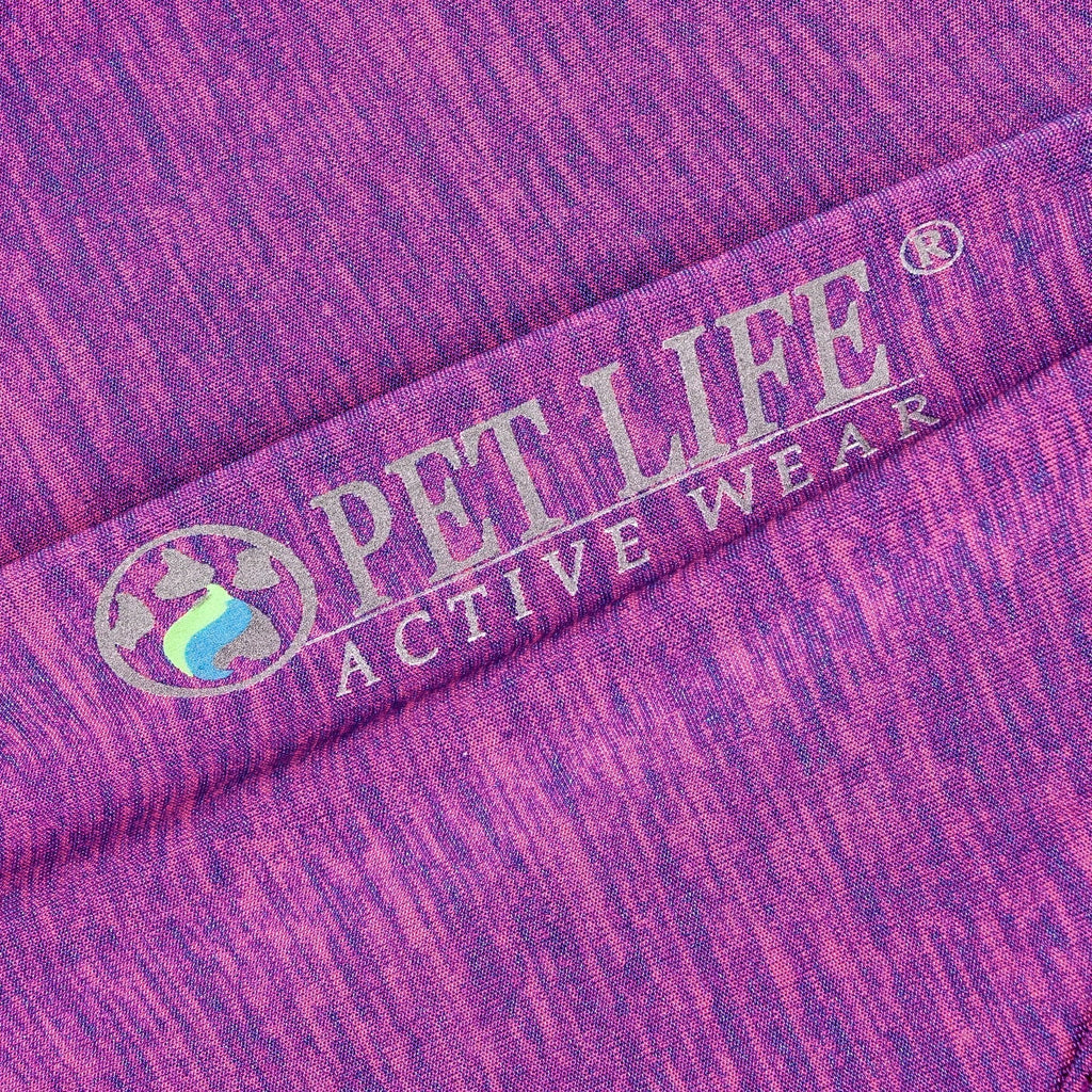 Camiseta de manga larga para perro Pet Life® Active 'Chewitt Wagassy', elástica en 4 direcciones, para yoga y fitness
