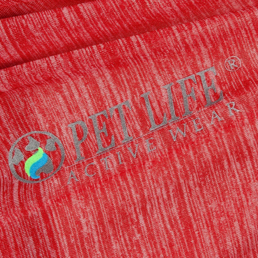 Camiseta de manga larga para perro Pet Life® Active 'Chewitt Wagassy', elástica en 4 direcciones, para yoga y fitness