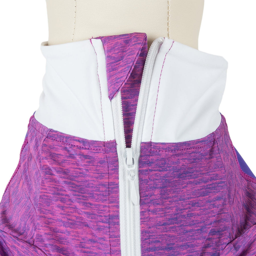 Camiseta de manga larga para perro Pet Life® Active 'Chewitt Wagassy', elástica en 4 direcciones, para yoga y fitness