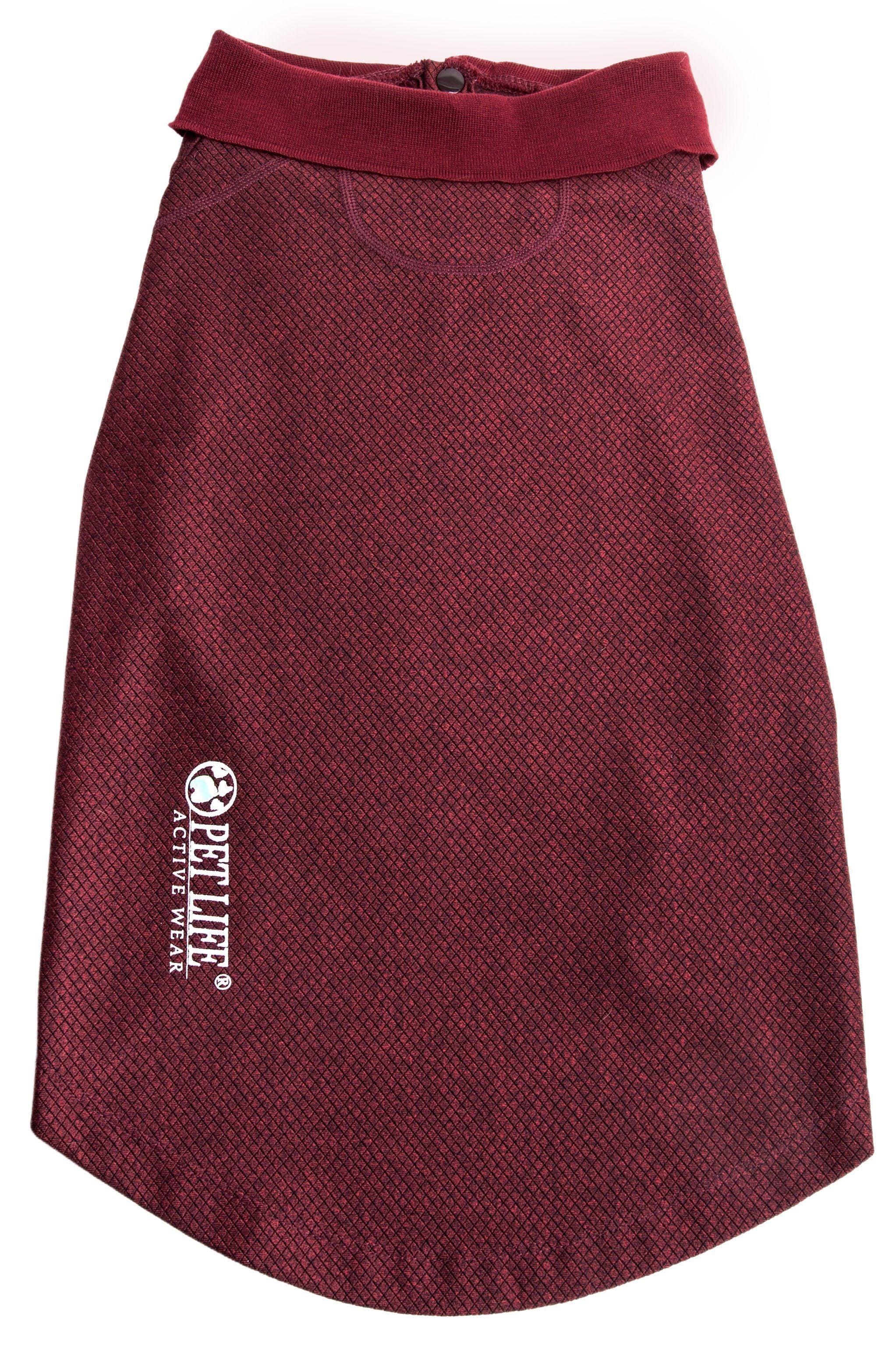 Pet Life ® Active 'Fur-Flex' Stretch and Quick-Dry Anti-Odor Fitness Yoga Dog Polo T-Shirt