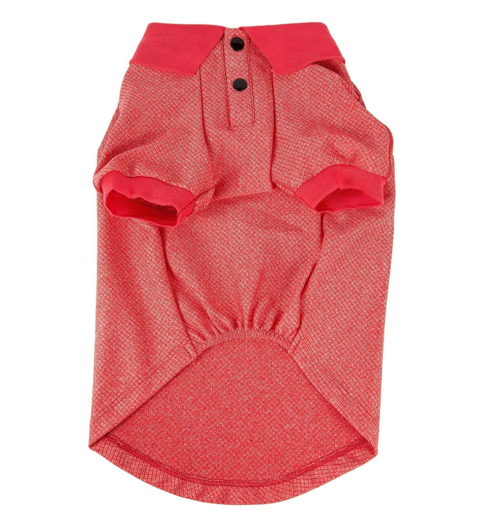 Pet Life ® Active 'Fur-Flex' Stretch and Quick-Dry Anti-Odor Fitness Yoga Dog Polo T-Shirt