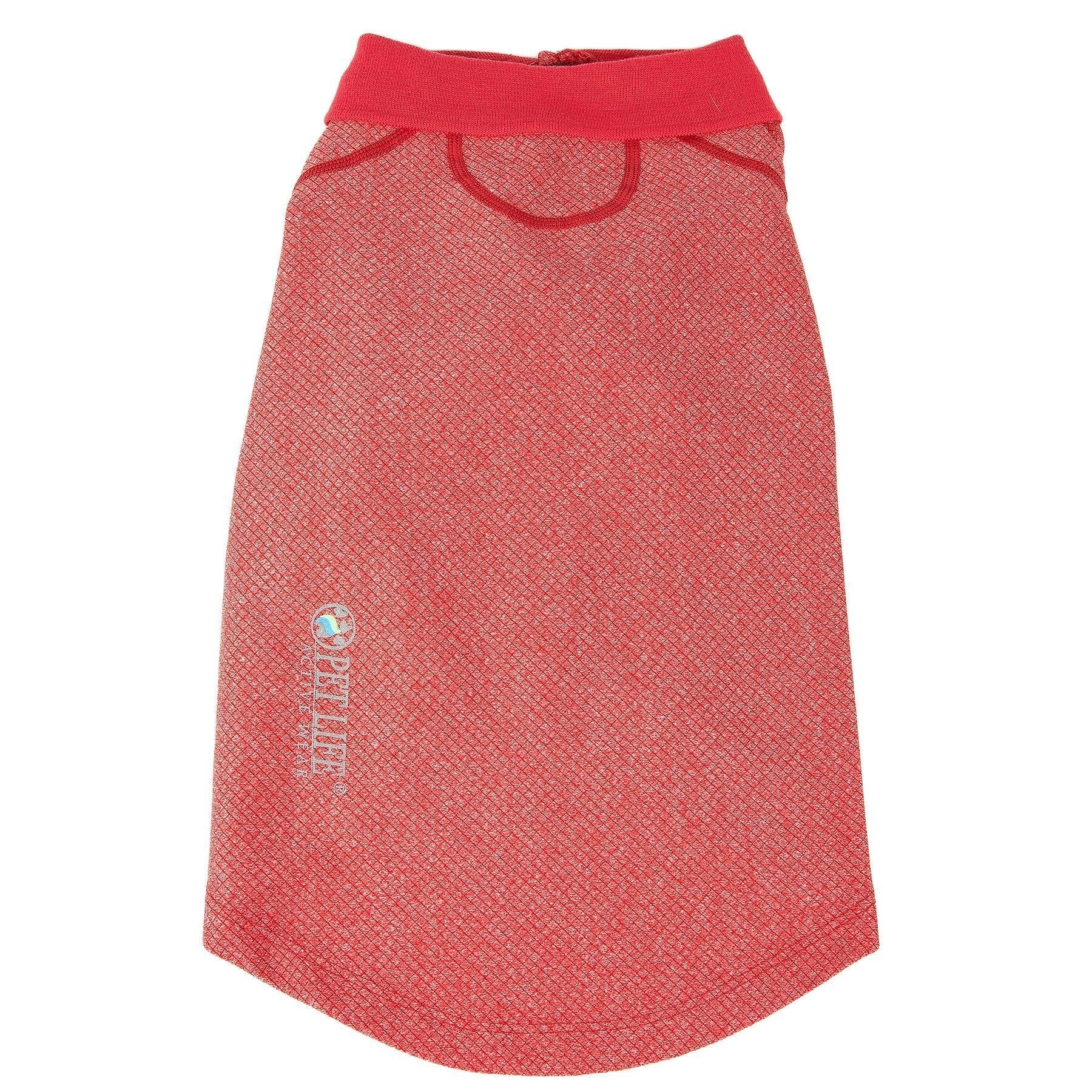 Pet Life ® Active 'Fur-Flex' Stretch and Quick-Dry Anti-Odor Fitness Yoga Dog Polo T-Shirt