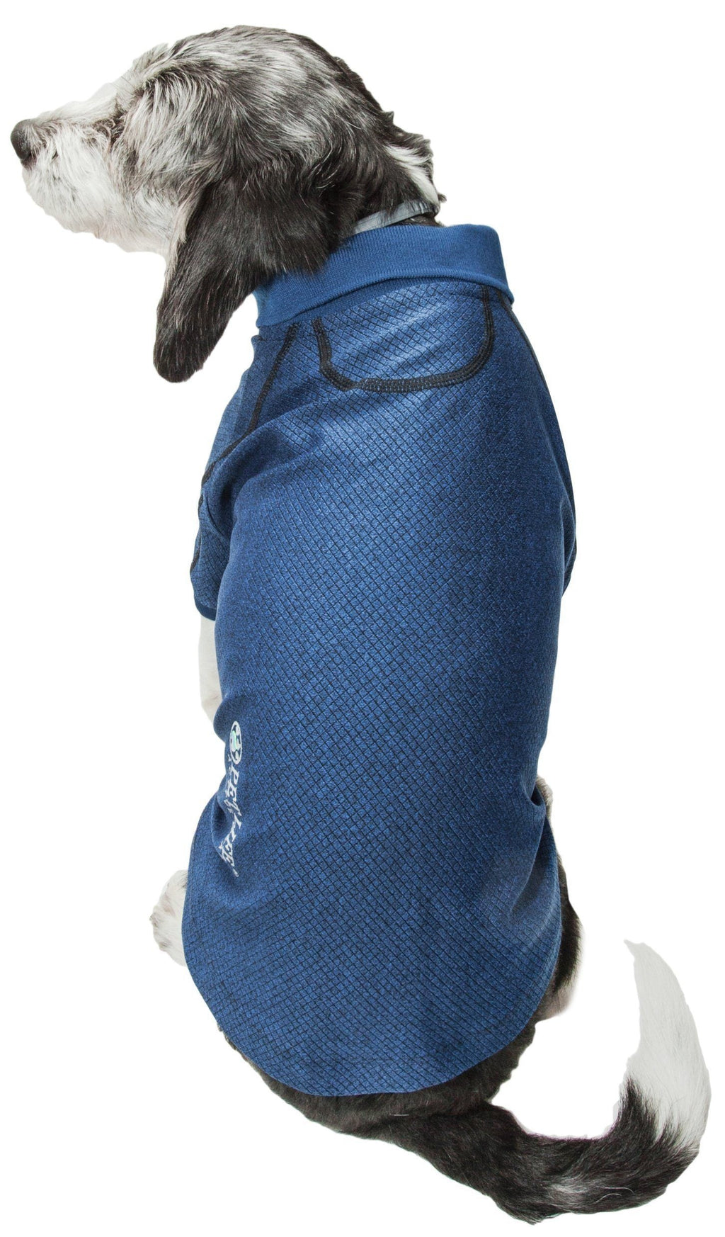 Pet Life ® Active 'Fur-Flex' Stretch and Quick-Dry Anti-Odor Fitness Yoga Dog Polo T-Shirt