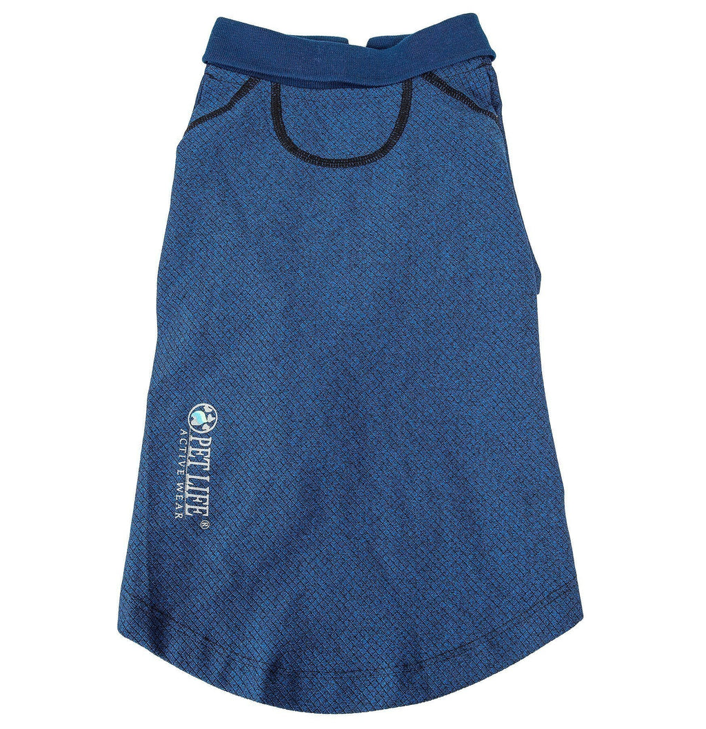 Pet Life ® Active 'Fur-Flex' Stretch and Quick-Dry Anti-Odor Fitness Yoga Dog Polo T-Shirt