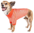 Camiseta polo para perro Pet Life® Active 'Fur-Flex' elástica, de secado rápido y antiolor para fitness, yoga y fitness
