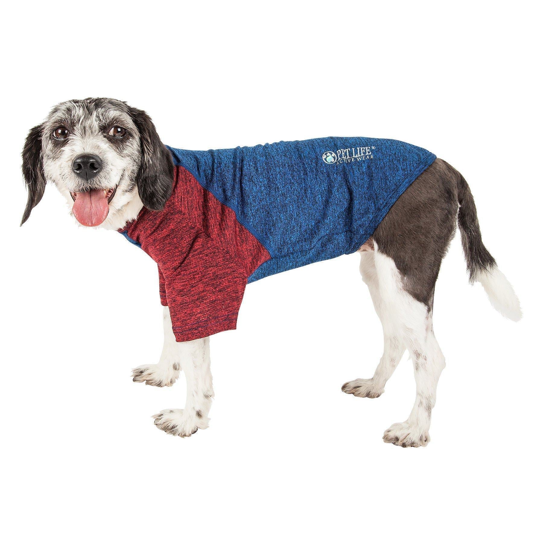 Pet Life ® Active 'Hybreed' 4-Way-Stretch Fitness Performance Dog T-Shirt