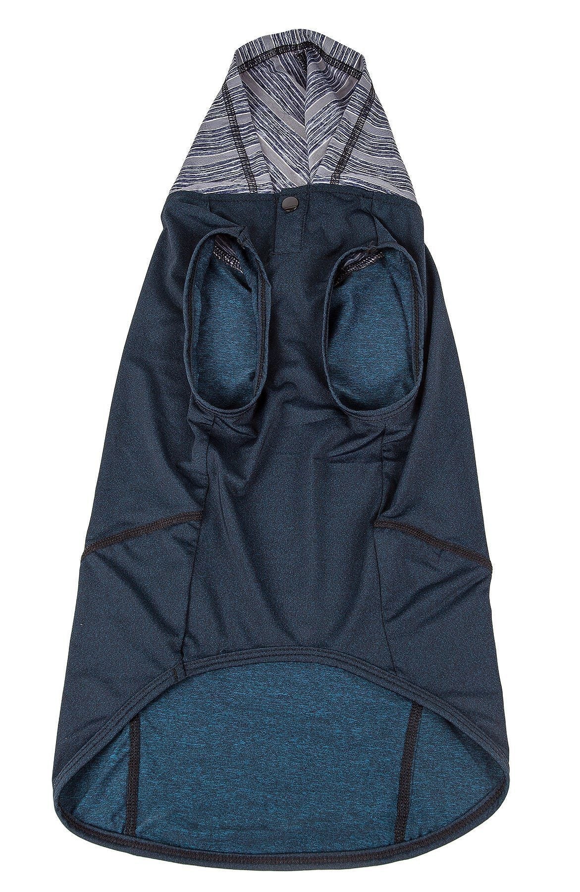 Pet Life ® Active 'Pull-Rover' 4-Way Stretch Sleeveless Fitness Yoga Dog T-Shirt Hoodie